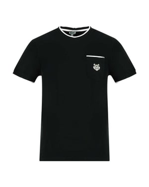 Kenzo Uniseks Zak-T-shirt met Logo voor Volwassenen (Zwart)