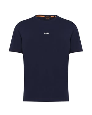 Boss Oversized T-shirt voor heren met Tchup-logo (Marine)