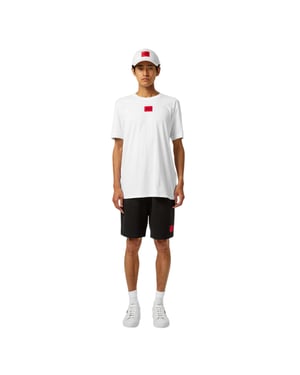 Hugo Diragolino T-shirt voor heren met logo op de borst (Wit)
