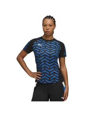 Puma Dames/Dames Training T-shirt (ZWART/BLAUW)