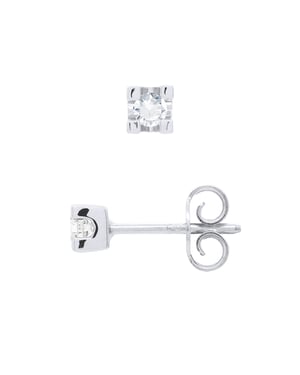 DIADEMA - Earrings with Diamonds - White Gold