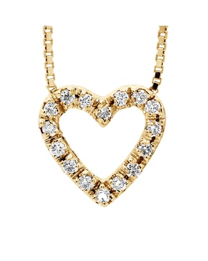 DIADEMA - Halsband med diamanter - gult guld