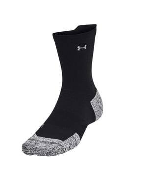 Under Armour Unisex Adult Crew Sokken (Zwart/Reflecterend Zwart)