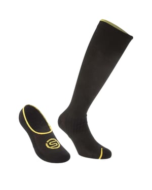 Skins Unisex-serie 3 compressiekousen voor volwassenen (set van 3) (Zwart)