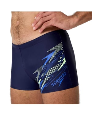 Speedo Zwemshort voor heren met gemengd patroon (Peacoat/Diepblauw)