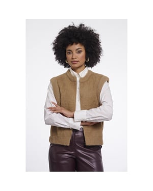 Rino & Pelle short waistcoat elona.5002611 11101 sahara desert