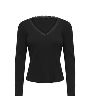 Only onlsara sharai l/s v-neck top jrs 15380864 -