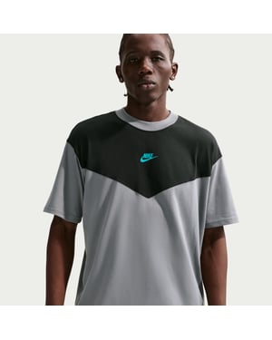 Nike Tech Sportswear Mens Grey Black T-Shirt