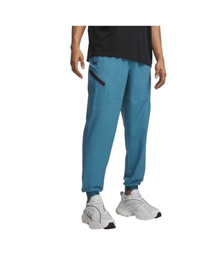 Under Armour Unstoppable geweven joggingbroek voor heren (Blauw/Zwart)