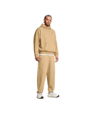 Under Armour Enfärgade joggingbyxor för män (Brun)