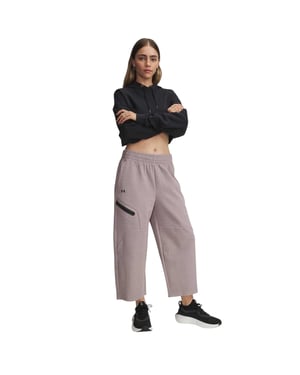 Under Armour Fleece-joggingbroek met open zoom voor dames (Grijs)