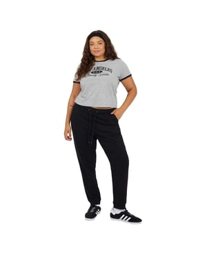 Brave Soul Dames/Dames Plus Joggingbroek (Zwart)