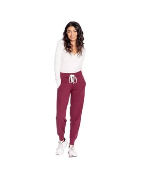 PJ Salvage Dames/Dames Joggers met hoge taille (Bordeaux)