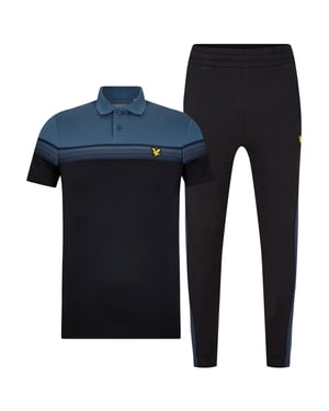 Lyle & Scott Heren Trainingspak Set (Verpakking van 2) (Lichtmarine)