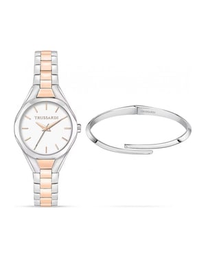 Trussardi R2453159503 Ladies Metropolitan Watch and Bracelet Gift Set
