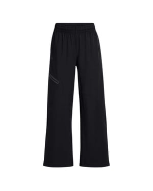 Under Armour Dam/Ladies Unstoppable Woven Zip Pocket Relaxed Fit Joggers (Svart)