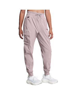 Under Armour Joggingbyxor med sidfickor för damer, avsedda för trailrunning (Grått)