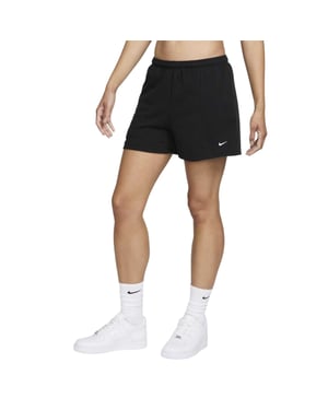 Nike Dames/Dames Fleece Elastische Taille Relaxed Fit Sweat Shorts (Zwart)