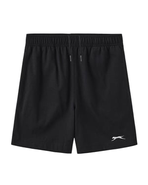 Slazenger Jongens Sweat Shorts met Elastische Tailleband en Logo (Zwart)