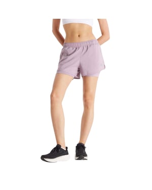 New Balance Dames/Dames Essentials 2 in 1 Hardloopshort (Paars)