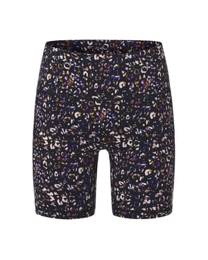 Biba Dames/Dames Luipaardprint Fietsshort met hoge taille (Zwart)
