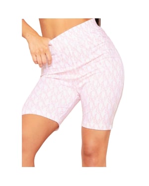 Missy Empire Dames/Dames Repeat Logo Hoge Taille Fietsshort (Roze)
