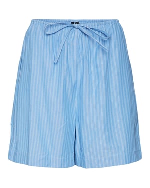 Vero Moda Gili chino-short met verticale strepen voor dames (Blauw)