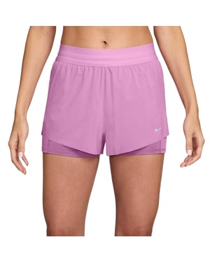 Nike FIT Swift 2-in-1-hardloopbroek voor dames (Magenta)