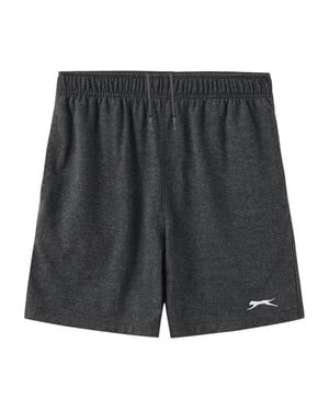 Slazenger Jongens Sweat Shorts met Elastische Tailleband en Logo (Houtskool mergel)