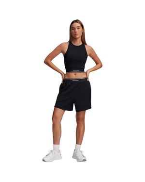 Under Armour Dames/Dames Meridian Ribbed Relaxed Fit Hardloopshort (Zwart)