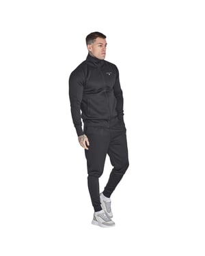 SikSilk Heren Essential Athletic Jacket (Zwart)