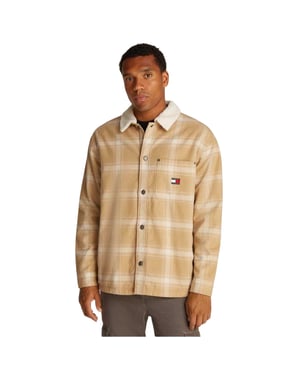 Tommy Jeans Heren overhemd jas (Tan)