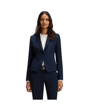 Boss Jarua-blazer för kvinnor/damer, till fest (Mörkblå)