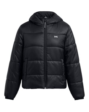Under Armour Gewatteerd, lichtgewicht, getailleerd dames-pufferjack (Zwart)