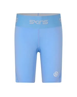 Skins Dames/Dames Series-1 Compressieshort (Licht Blauw)