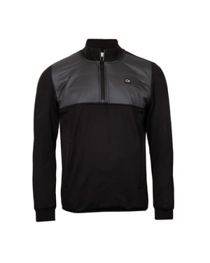 Calvin Klein Heren Golfjack met halve rits (Zwart)
