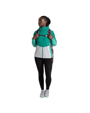 Craghoppers Dam/Ladies Jamila Colour Block vindjacka med trång hals (Mystisk/Ocean/Luna)