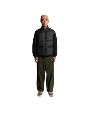 Lyle & Scott Herenjack met relaxte pasvorm (Zwart)