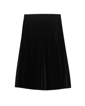 Lacoste Dames/Dames geplooide midi-rok (Zwart)