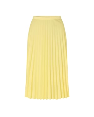 Lacoste Dames/Dames Plooi Polyester Midi Rok (Geel)