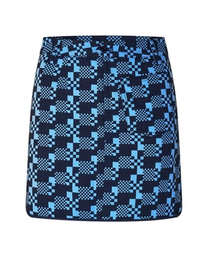 Puma Golfskort i hundtandsmönster för damer (Lila)