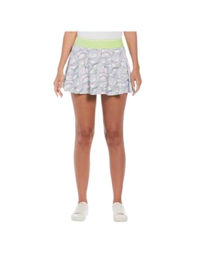Original Penguin Dam/Dotter Geometrisk Tennis Skort (Ljus vit)