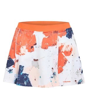 Head Kjol med färgstänk för damer (Orange)