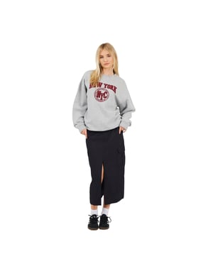 Brave Soul Dames/Dames Denim Cargo Pocket Midi Rok (Zwart)