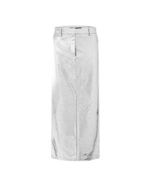 Vero Moda Lisa Croc-kokerrok voor dames (Zilver)