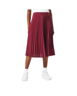 Lacoste Dames/Dames geplooide midi-rok (Rood)