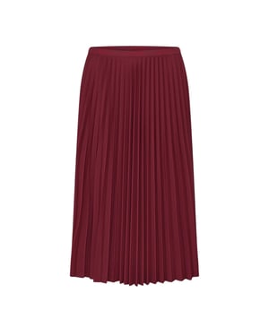 Lacoste Dames/Dames Plooi Polyester Midi Rok (Zinfandel)