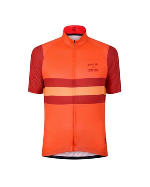 Skins Heren Zip-Neck Slim Fietsjack (Rood)