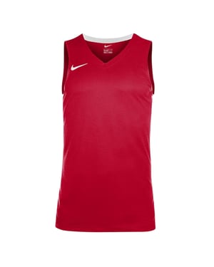 Nike Basketbalshirt voor kinderen met V-hals en zonder mouwen (Universitair Rood/Wit)