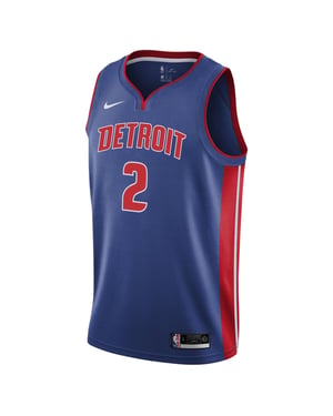 Nike Cunningham Detroit Pistons basketbalshirt voor kinderen (Blauw)